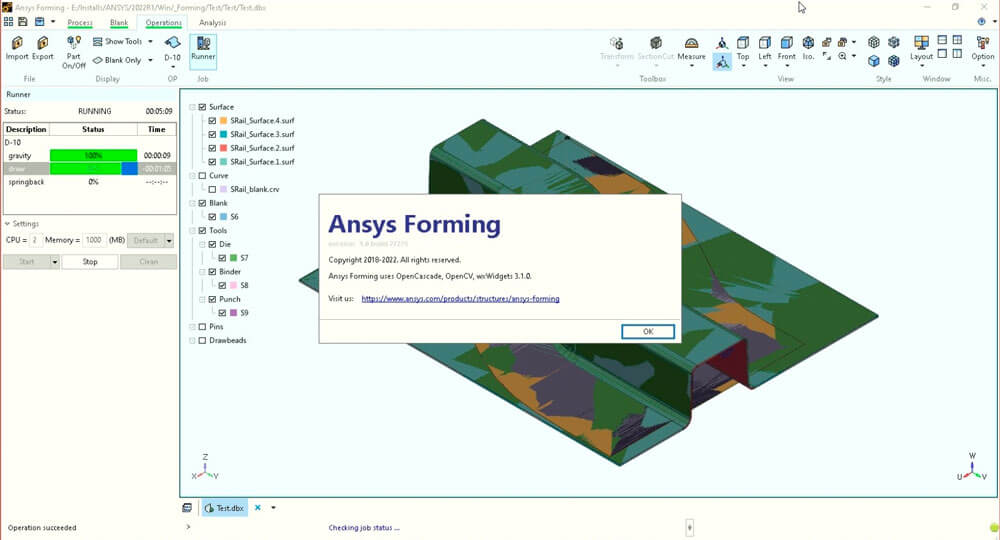 钣金冲压成形仿真软件ANSYS Forming破解版V2023 R1 x64