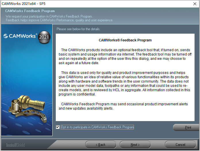 CAMWorks 2021 SP5 For Solidworks 2020-2022 64位简体中文版软件安装教程