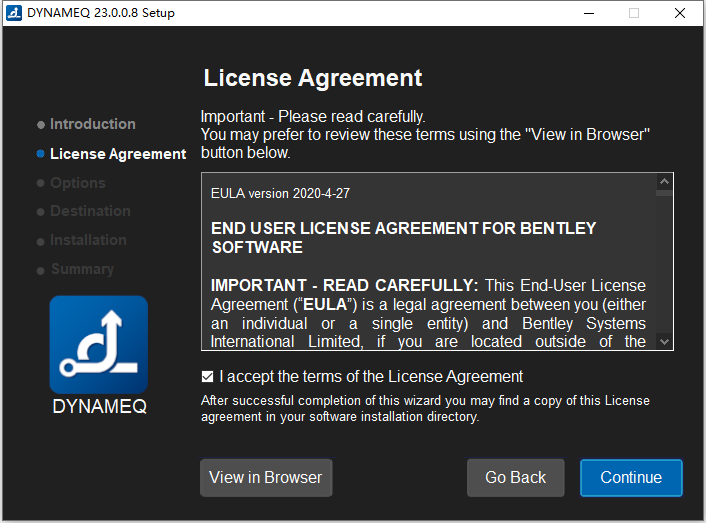  Bentley DYNAMEQ v23.00 64位英文版软件安装教程