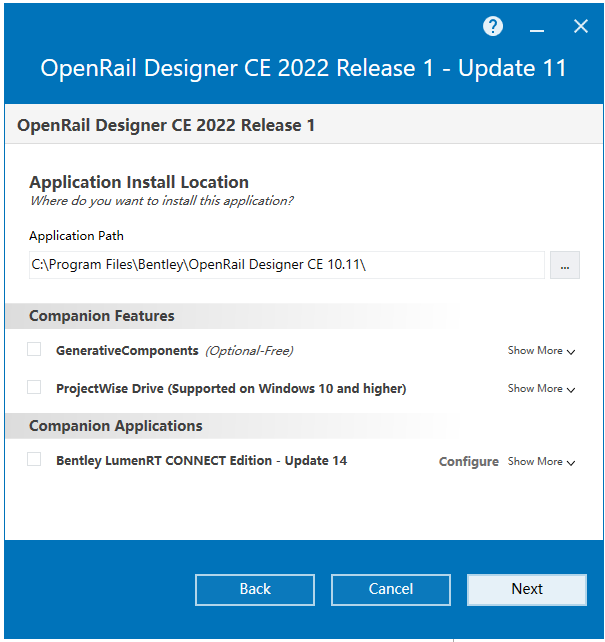  Bentley OpenRail Designer CONNECT Edition V10.11 64位英文版软件安装教程