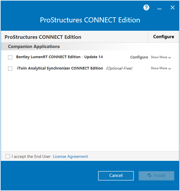 Bentley ProStructures CONNECT Edition v10.07.01 64位英文版安装教程