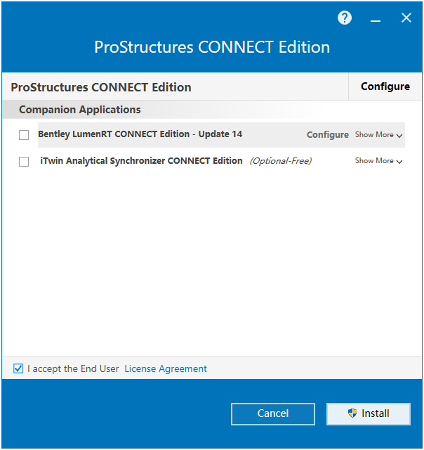 Bentley ProStructures CONNECT Edition v10.07.01 64位英文版安装教程