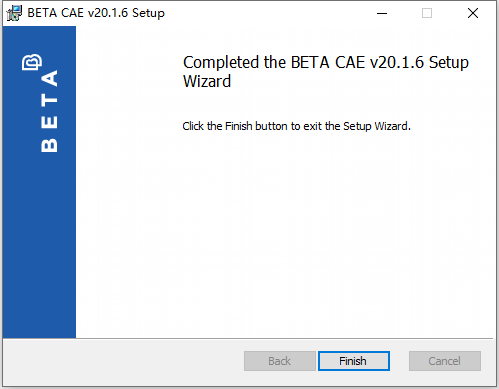  BETA CAE Systems v20.1.6 64位软件安装教程