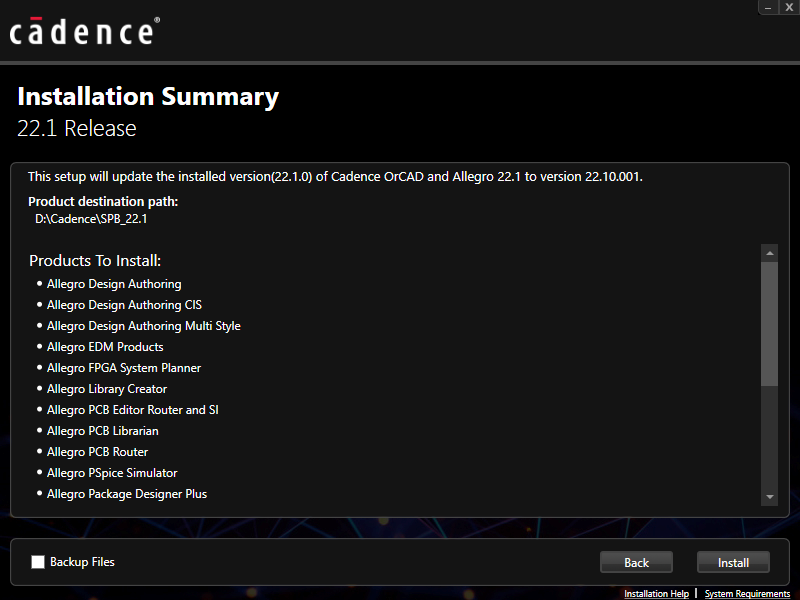 Cadence Allegro and OrCAD 2022 v22.10.001 64位英文版软件安装教程