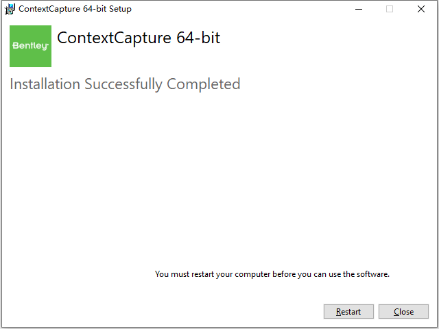 Bentley ContextCapture CONNECT Edition v10.20 64位简体中文版安装教程