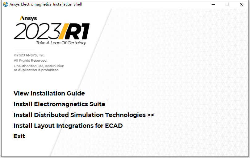 ANSYS Electronics Suite 2023 R1 64位英文版下载安装教程