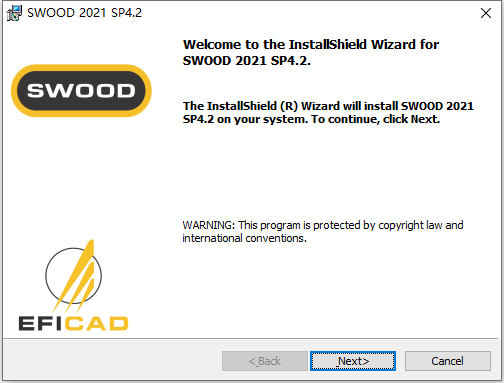 EFICAD SWOOD 2021 SP4.2 For Solidworks 2022 中文版下载安装教程