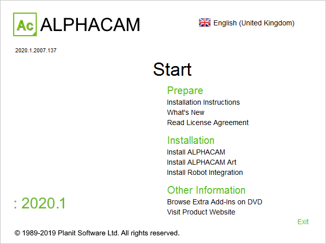 Vero AlphaCAM v2020.1.2007 English英文版软件下载安装教程