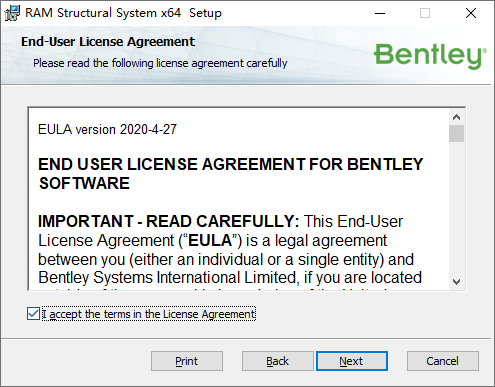 Bentley RAM Structural System CONNECT Edition v17.04.02下载安装教程