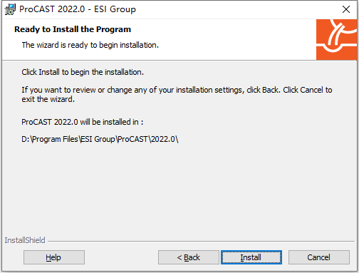 ESI ProCAST 2022.0 64位简体中文版软件安装教程