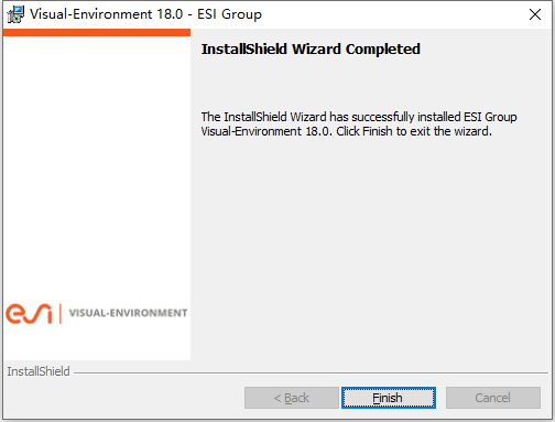 ESI Visual-Environment 18.0 64位简体中文版安装教程