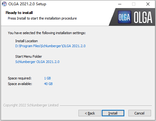 Schlumberger OLGA 2021.2 64位英文版安装教程