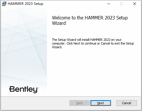 Bentley OpenFlows HAMMER v23.00.00.19 64位英文版下载安装教程