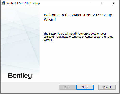 Bentley OpenFlows WaterGEMS v23.00.00.19 64位英文版下载安装教程