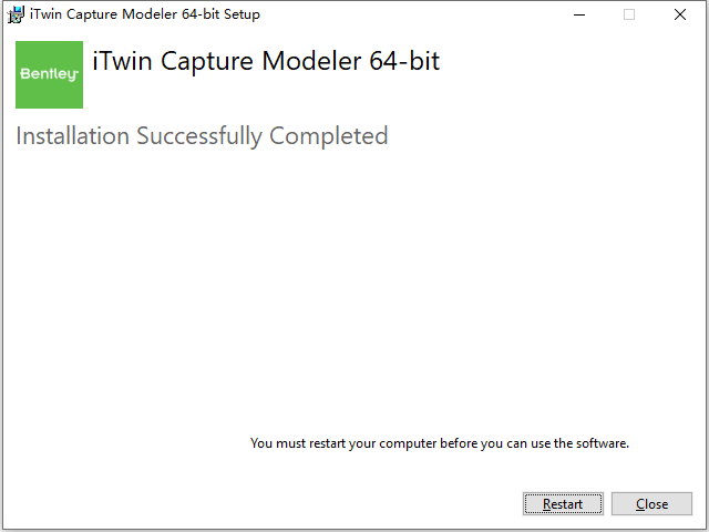 Bentley iTwin Capture Modeler 2023 v23.0.3.10 中文版软件安装教程