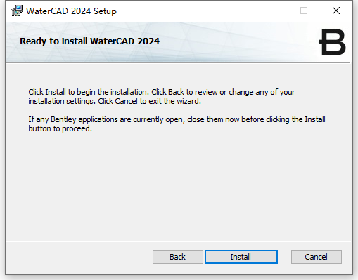 Bentley WaterCAD CONNECT Edition v24.00.00.24 64位英文版软件安装教程