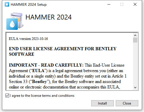 Bentley OpenFlows HAMMER v24.00.00.24 64位英文版安装教程