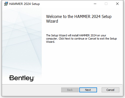 Bentley OpenFlows HAMMER v24.00.00.24 64位英文版安装教程