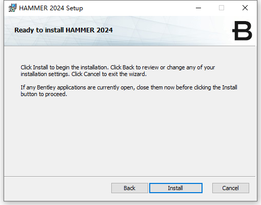 Bentley OpenFlows HAMMER v24.00.00.24 64位英文版安装教程