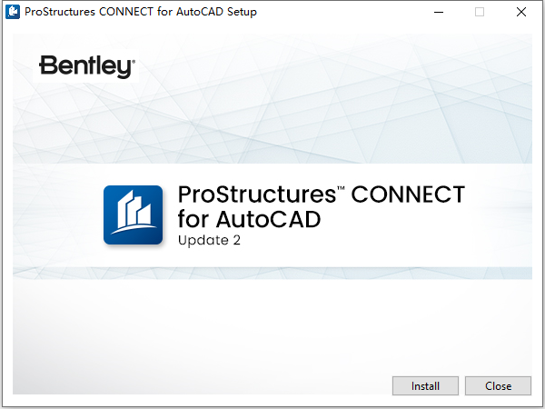 Bentley ProStructures For AutoCad v10.02.00.04 64位英文版软件安装教程