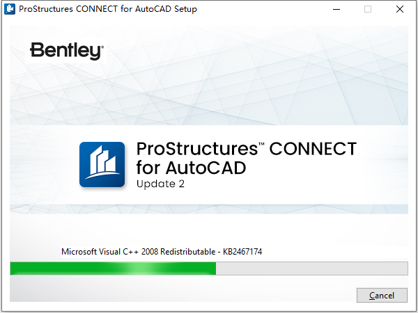 Bentley ProStructures For AutoCad v10.02.00.04 64位英文版软件安装教程