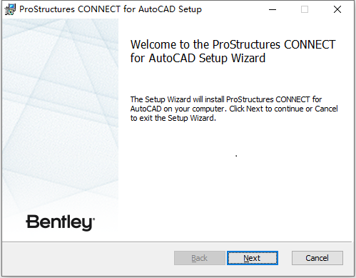 Bentley ProStructures For AutoCad v10.02.00.04 64位英文版软件安装教程