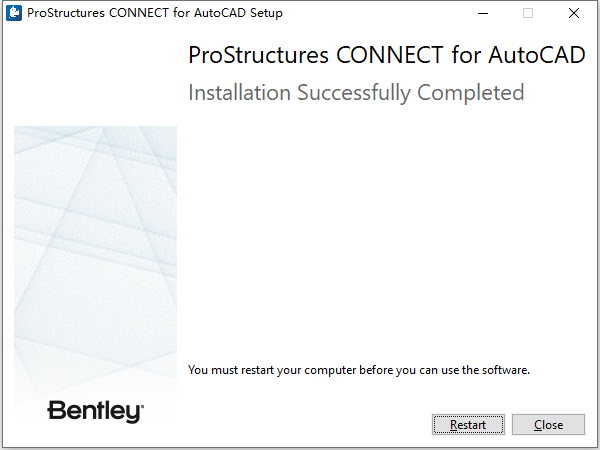 Bentley ProStructures For AutoCad v10.02.00.04 64位英文版软件安装教程