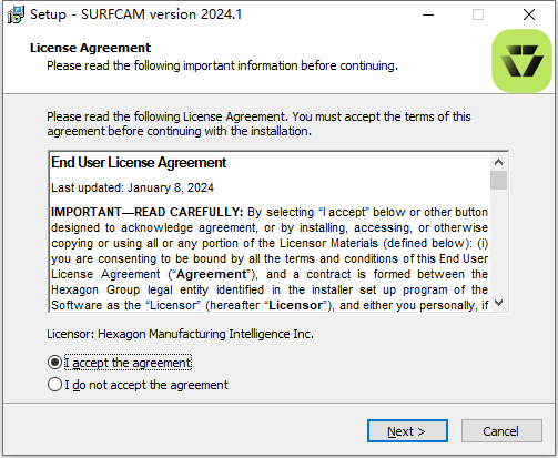 Hexagon SurfCAM v2024.1.2419.64 English 64位英文版安装教程