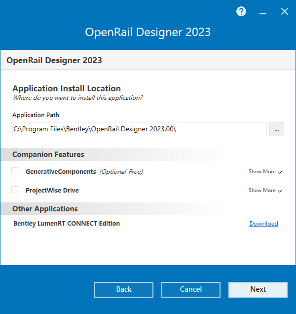 Bentley OpenRail Designer CONNECT Edition V23.00.01.011 64位英文版软件安装教程