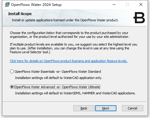 Bentley OpenFlows Water 2024 v24.00.01.05英文版软件下载安装教程