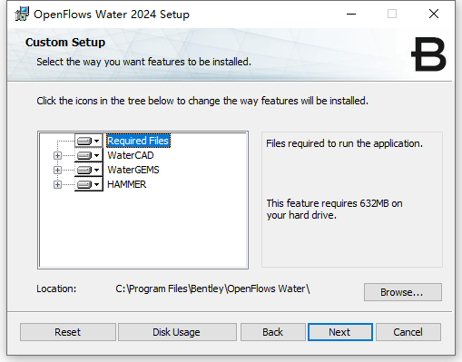 Bentley OpenFlows Water 2024 v24.00.01.05英文版软件下载安装教程