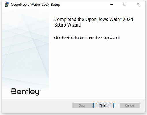 Bentley OpenFlows Water 2024 v24.00.01.05英文版软件下载安装教程