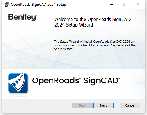 Bentley OpenRoads SignCAD 2024 v24.00.00.56 64位英文版软件下载安装教程