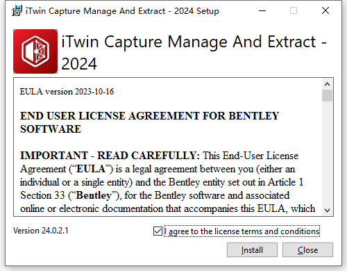 Bentley iTwin Capture Manage and Extract 2024 v24.00.03.02 64位英文版软件下载安装教程