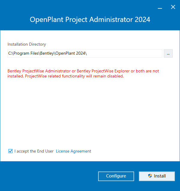 Bentley OpenPlant Project Administrator 2024 v24.00.00.081 64位英文版软件下载安装教程