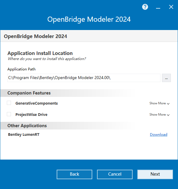 Bentley OpenBridge Modeler 2024 v24.00.00.263 64位英文版软件下载安装教程