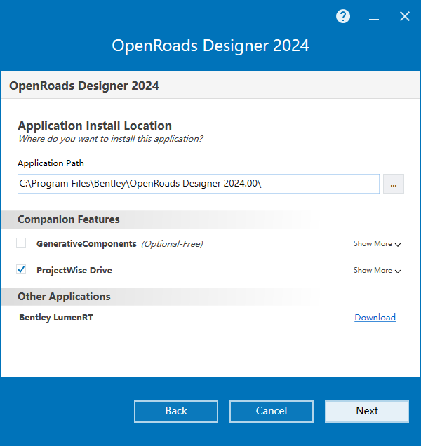 Bentley OpenRoads Designer 2024 v24.00.00.205 64位软件下载安装教程