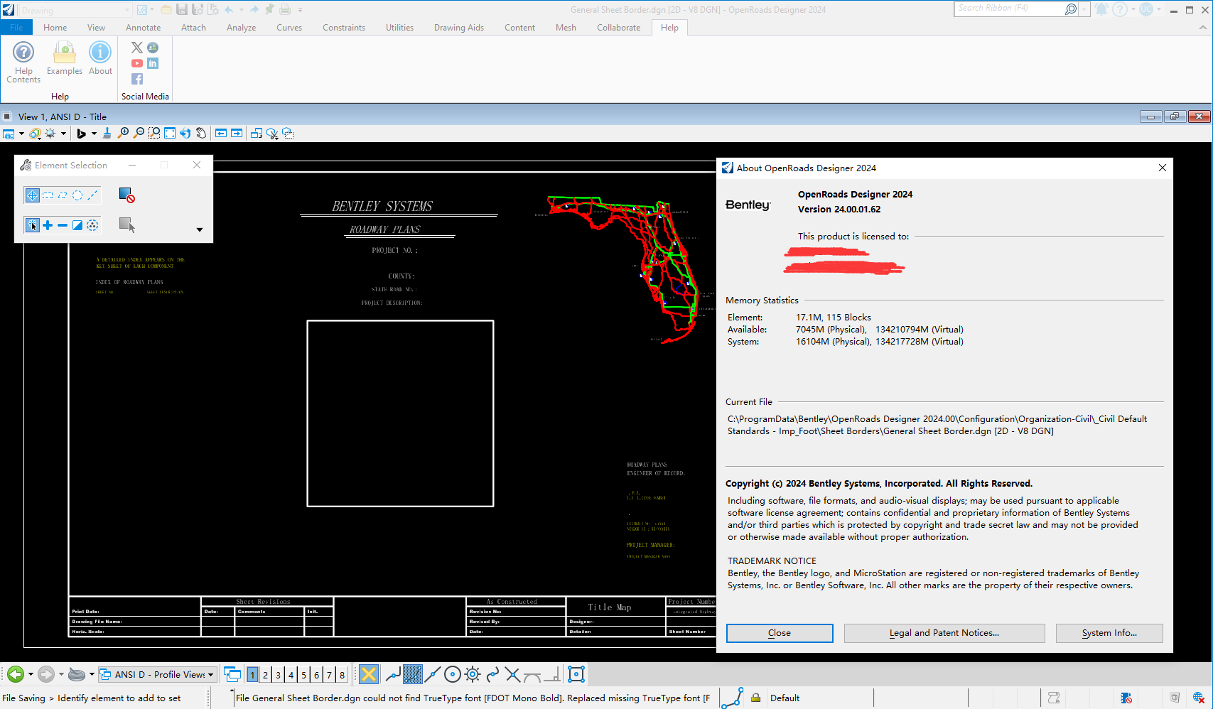 Bentley OpenRoads Designer 2024 v24.00.01.062 64位英文版软件下载安装教程 Bentley OpenRoads Designer 2024 v24.00.01.062 64位英文版软件下载安装教程