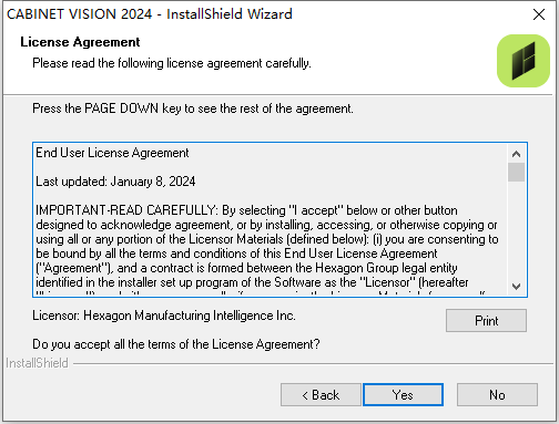Hexagon Cabinet Vision v2024.4.2503 64位英文版软件安装教程