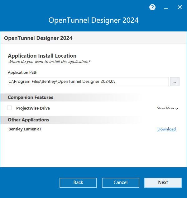 Bentley OpenTunnel Designer v24.00.02.006 64位英文版安装教程