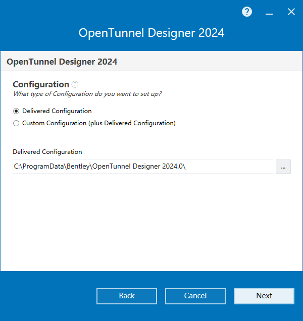 Bentley OpenTunnel Designer v24.00.02.006 64位英文版安装教程