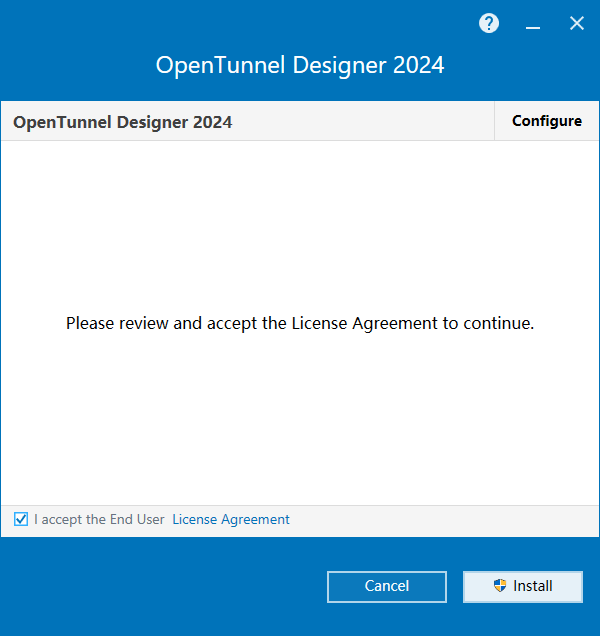 Bentley OpenTunnel Designer v24.00.02.006 64位英文版安装教程