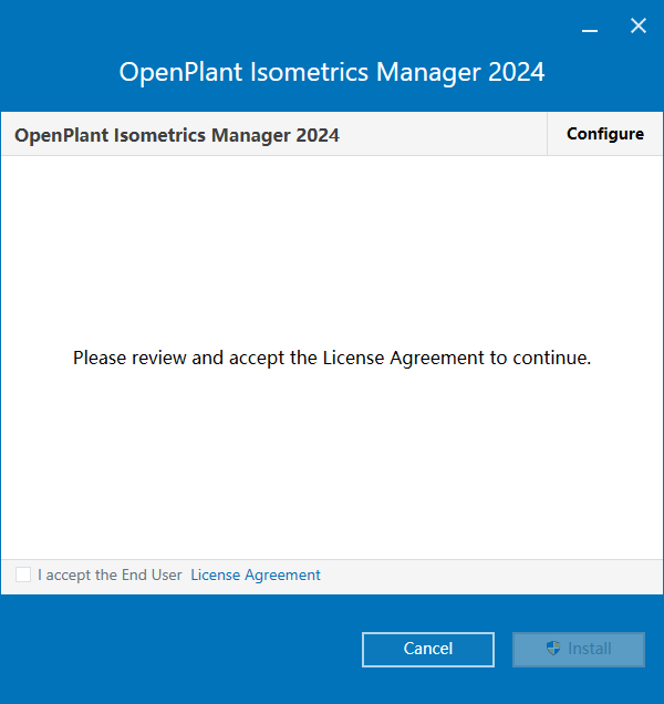 Bentley OpenPlant Isometrics Manager v24.00.03.09 64位英文版软件安装教程