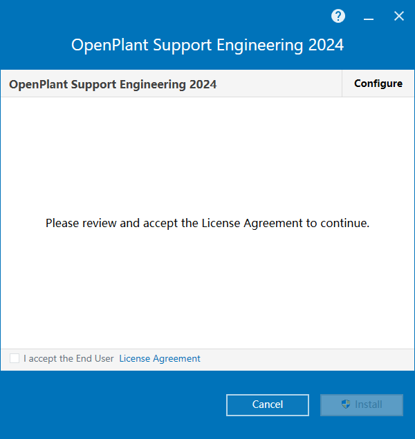 Bentley OpenPlant Support Engineering 2024 v24.00.03.007 64位英文版软件安装教程