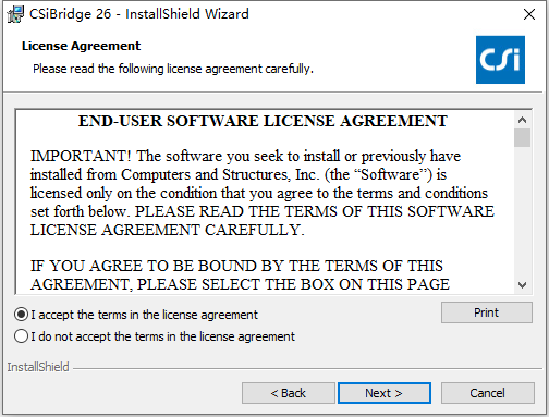 CSI CSiBridge v26.3.0 64位简体中文版软件安装教程