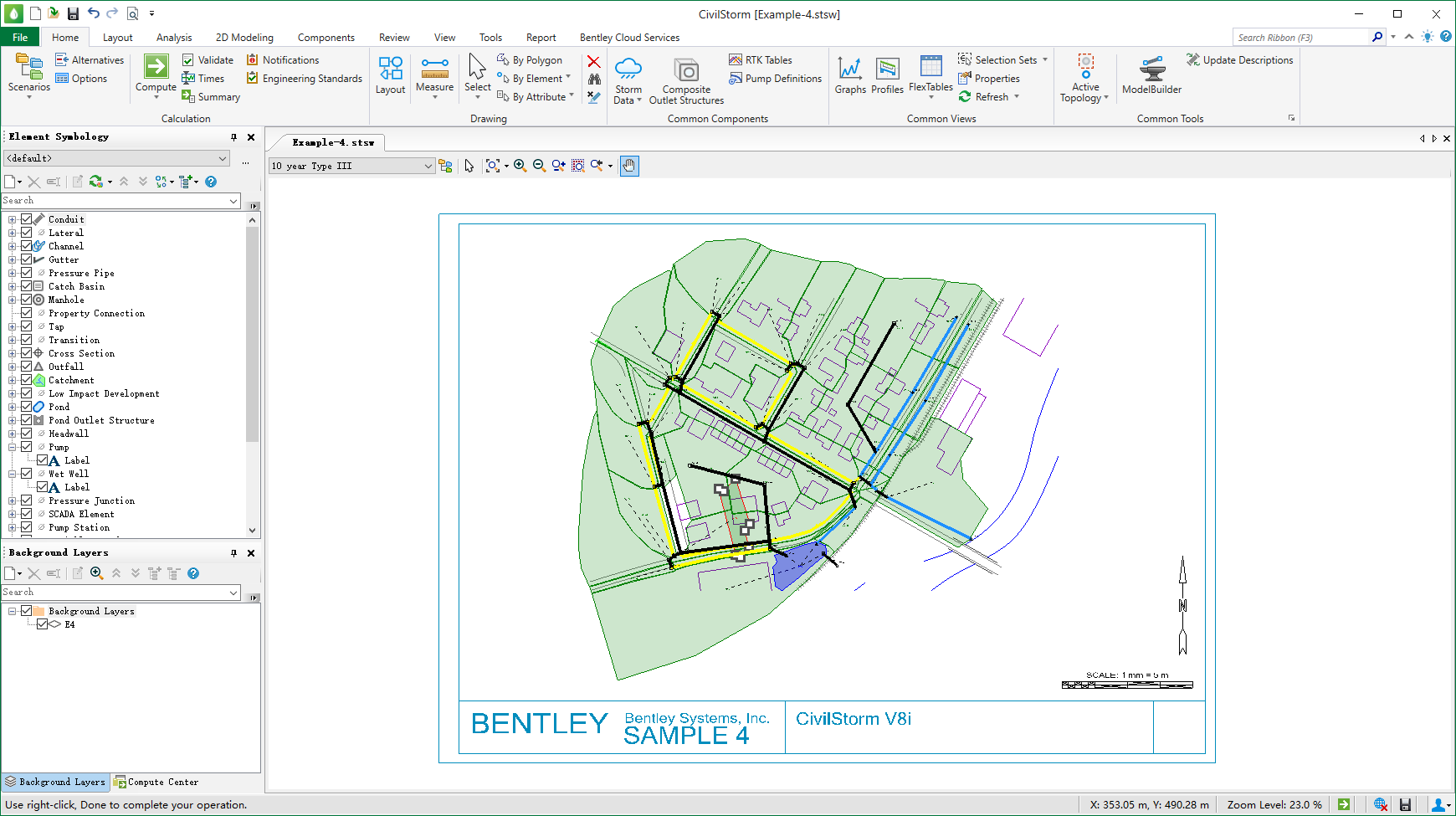 Bentley OpenFlows Storm 2024 v24.00.03.23 64位英文版软件安装教程