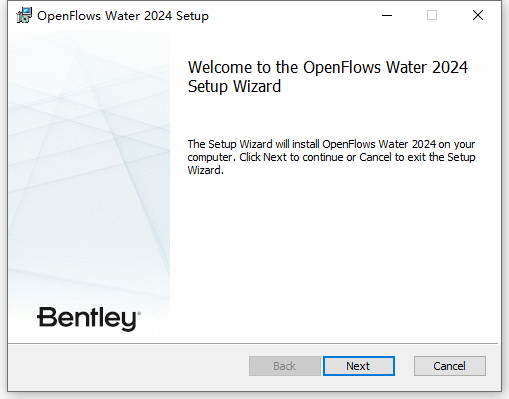 Bentley OpenFlows Water 2024 English v24.00.03.22 64位英文版软件安装教程