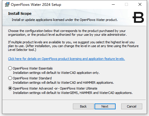 Bentley OpenFlows Water 2024 English v24.00.03.22 64位英文版软件安装教程